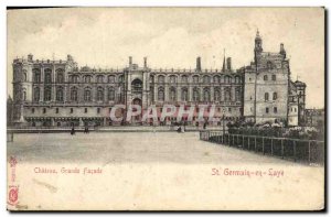 Old Postcard St Germain En Laye Chateau Grande Facade