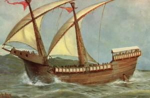 Venetian Ship 15th century Nautica sailer 01.54