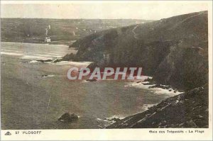 Old Postcard Plogoff Trepassey The Beach