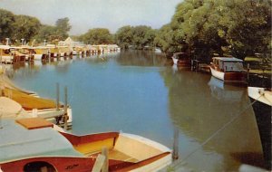 Lagoons, Boats Vermilion, Ohio OH Postcard