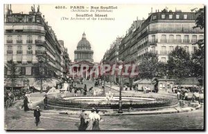 Paris - 5 - The Pantheon - Rue Soufflot Old Postcard