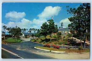 1957 Cape Cod Massachusetts MA Postcard Stone Horse Motel Roadside View Building