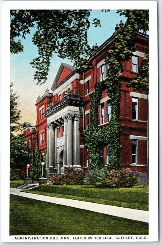 c1910s Greeley, CO Administration Building Teachers' College Nice PC School A322
