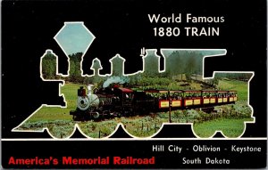 1880 Train, Klondike Casey Hill City SD c1960s Vintage Postcard V57