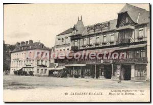 Old Postcard Caudebec en Caux Marine Hotel