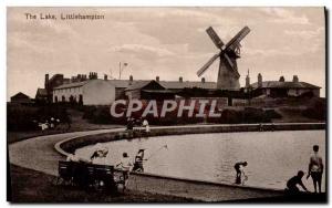 VINTAGE POSTCARD The Lake Littlehampton Windmill