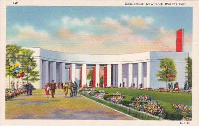 New York World's Fair 1939 Rose Court Curteich