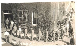 Iowa Lineup Ornery Rare Real Photo Postcard