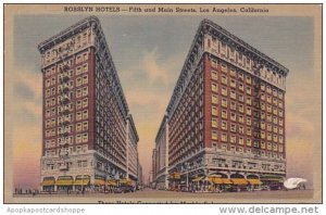 Rosslyn Hotels Fifth And Main Streets Los Angeles California