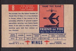 Topps B-26 Invader light bomber trading card