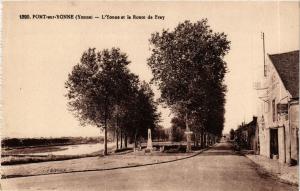 CPA PONT-sur-YONNE - l'YONNE et le Route de Bray (658975)