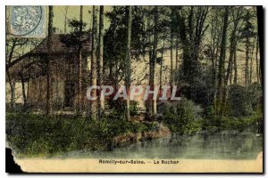 Old Postcard Romilly sur Seine The Rock