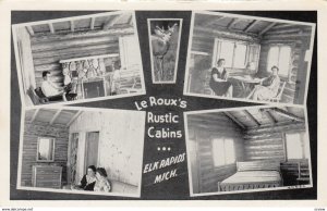 ELK RAPIDS , Michigan , 1940-60s ; Le Roux's Rustic Cabins