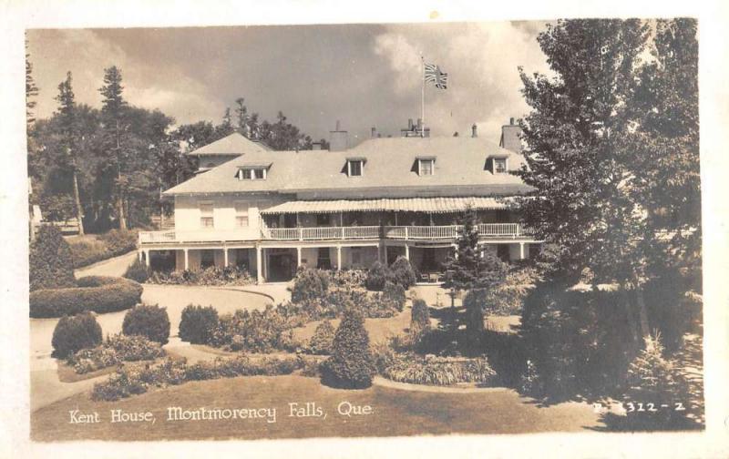 Montmorency Falls Quebec Canada Kent House Real Photo Antique Postcard K106943