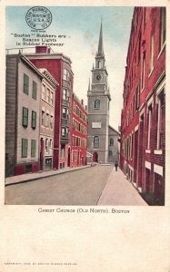 Vintage Postcard Christ Church Old North Parish Building Boston Massachusetts MA