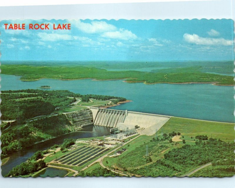 Postcard - Table Rock Lake and Dam - Branson, Missouri