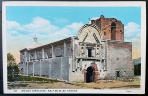 Vintage Postcard 1928 Mission Tumacacori (National Park), Nogales, Arizona (AZ)