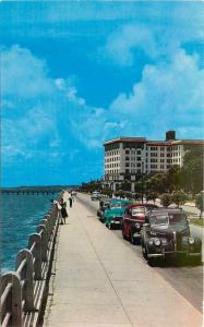 Charleston South Carolina 1950s Murray Boulevard Low Battery Postcard 4743