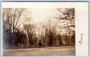 1907 RPPC CARBONDALE SOUTHERN ILLINOIS CAMPUS NORMAL SCHOOL REAL PHOTO POSTCARD