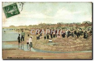 Old Postcard Berck Plage General view of the Beach