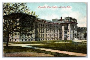Nebraska State Asylum Lincoln NE 1916 DB Postcard U7