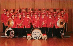 Dunellen New Jersey 1950s Elks Club Band Parade Band Dexter Postcard 21-9781