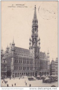 Belgium Brussells Grand Place L Hotel De Ville 1912