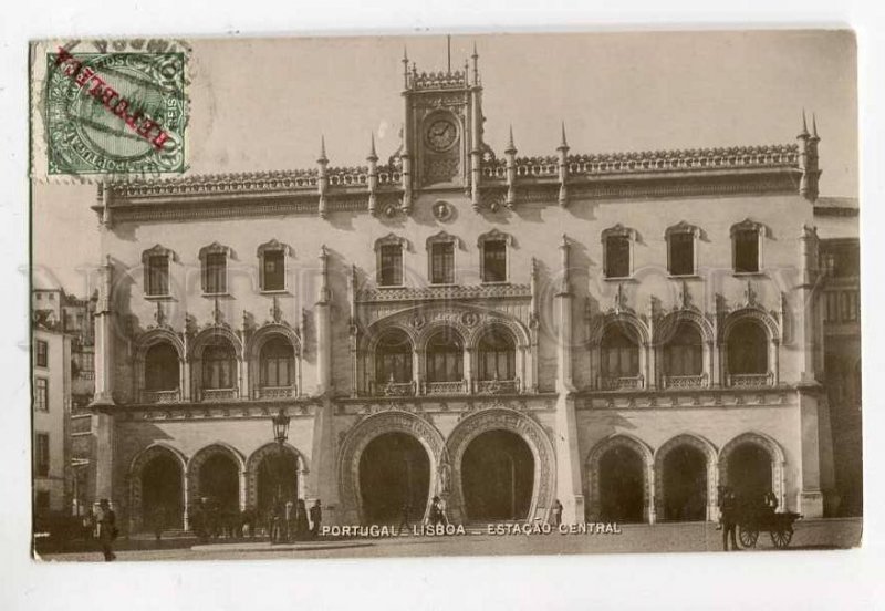 3056048 PORTUGAL Lisboa Estacao central Old RPPC