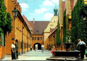 Germany Bavaria Augsburg Fuggerei 1966