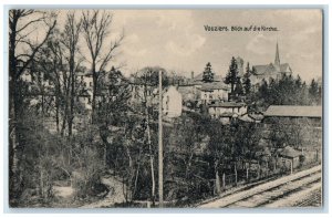 c1910 View Of The Church Of Vouziers Ardennes France Antique Postcard