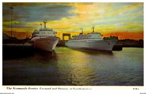 The Normandy Ferries , Leopard and Dragon at Southampton