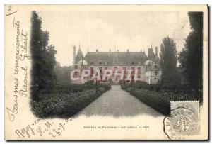 Old Postcard Chateau De Fontenay Face