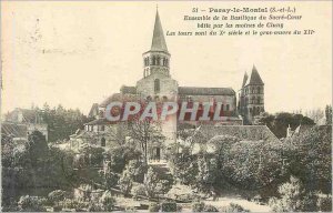 Old Postcard Paray Monial (S and L) To the Sacred Heart Basilica