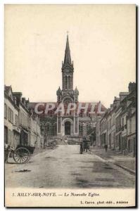 Postcard Old Ailly-sur-Noye New Church