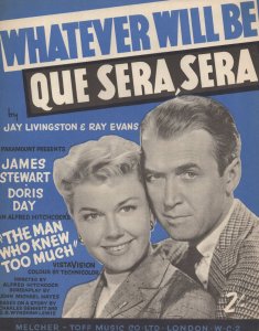 Whatever Will Be Que Sera Sera 1950s Sheet Music
