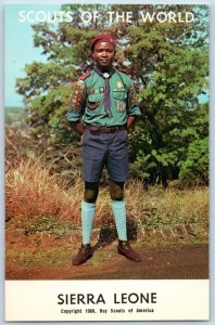 c1968 Sierra Leone Scouts Of The World Boy Scouts Of America Youth View Postcard