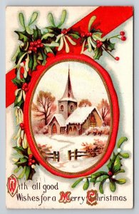 1910   Christmas  Xmas  Greetings   Postcard