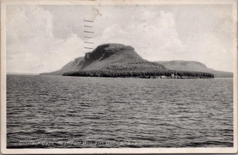 Thunder Cape near Fort William Ontario ON c1938 Postcard D40