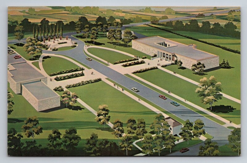 Eisenhower Center Abilene Kansas Vintage Unposted Postcard