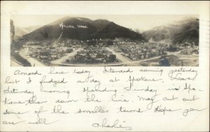 Wallace Idaho ID General View c1905 Real Photo Postcard