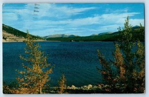 1957 Anaconda Montana Vintage Postcard Silver Lake Beautiful West Mountain Trees