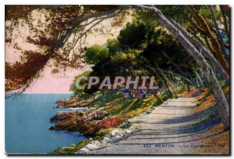 Old Postcard Menton Cap Martin