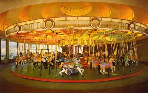 Merry-Go-Round, Santa Cruz Beach/Boardwalk, Amusement Park, Ca, Old Postcard