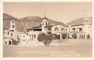 D7602 CA, Death Valley Scotty Castle Photo Postcard