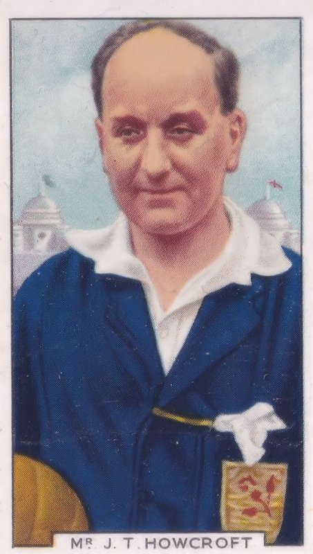 JT Howcroft Football Referee Aston Villa Huddersfield 1930s Cigarette Card