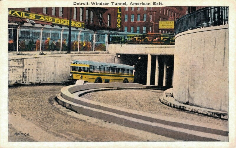 USA Detroit Windsor Tunnel American Exit 03.36