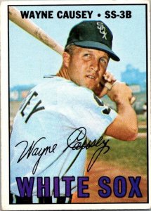 1967 Topps Baseball Card Wayne Causey Chicago White Sox sk2137