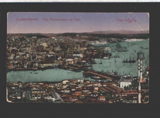 077387 TURKEY CONSTANTINOPLE port view Vintage PC