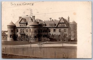 K32/ Syracuse New York RPPC Postcard c1910 Solvay Office Building 1078