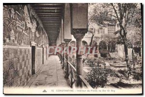 Postcard Old Constantine Interior of the Palace of Dar el Bey